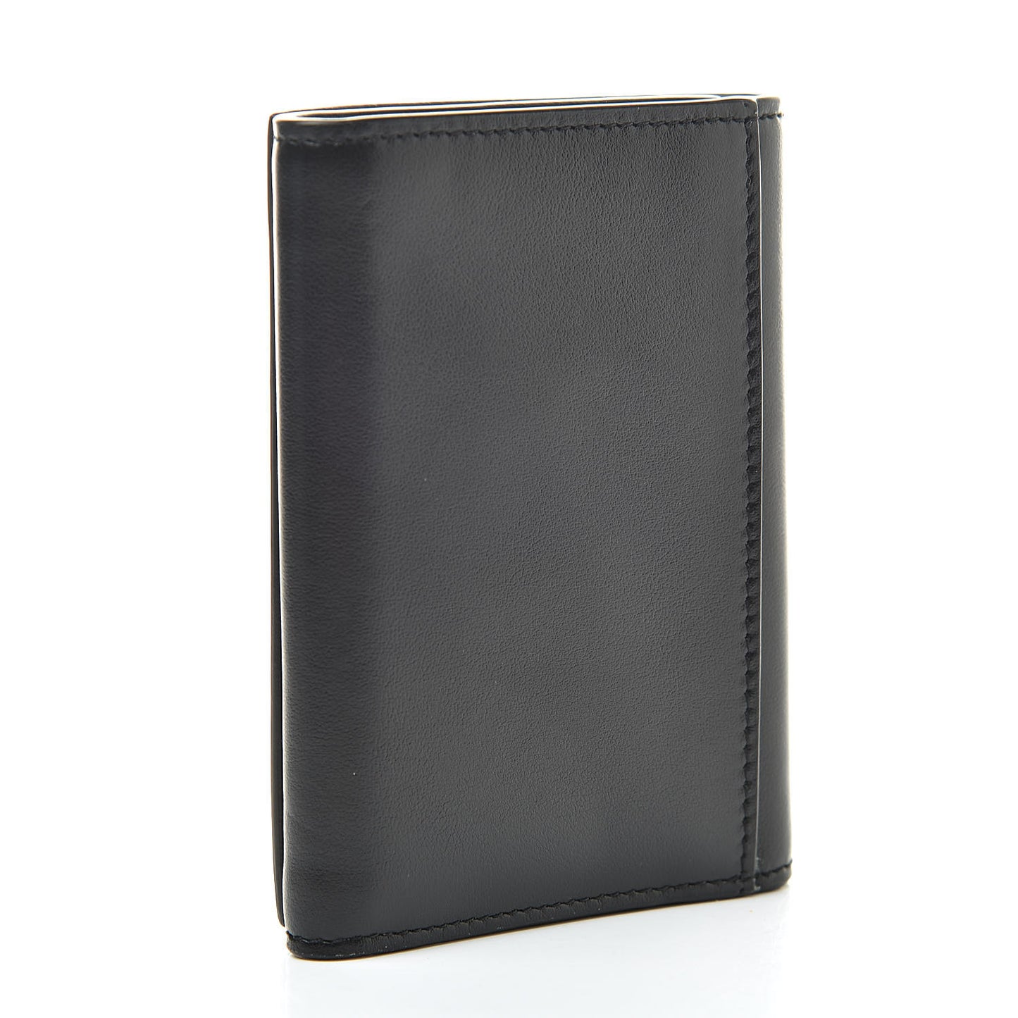 Smooth Calfskin Compact Wallet Black