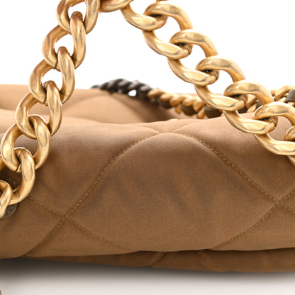 Chanel Canvas Quilted Large Chanel 19 Flap Bronze 9 of 10