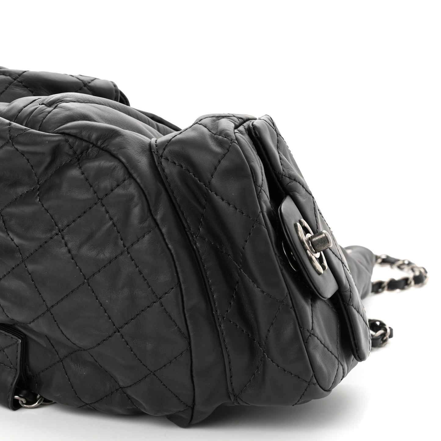 Calfskin Large Backpack Is Back Black