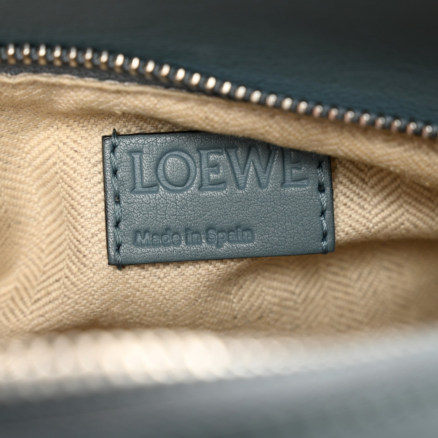 Loewe Calfskin Small Puzzle Bag Stone Blue 7 of 9