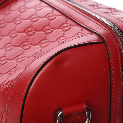 Gucci Guccissima Signature Large Duffle Hibiscus Red 9 of 26
