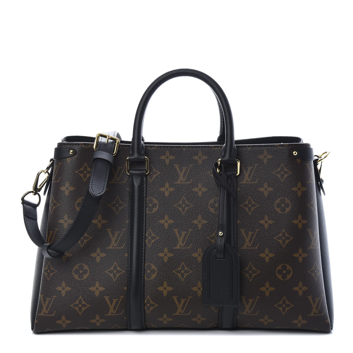 Louis Vuitton Monogram Soufflot MM Black 1 of 10