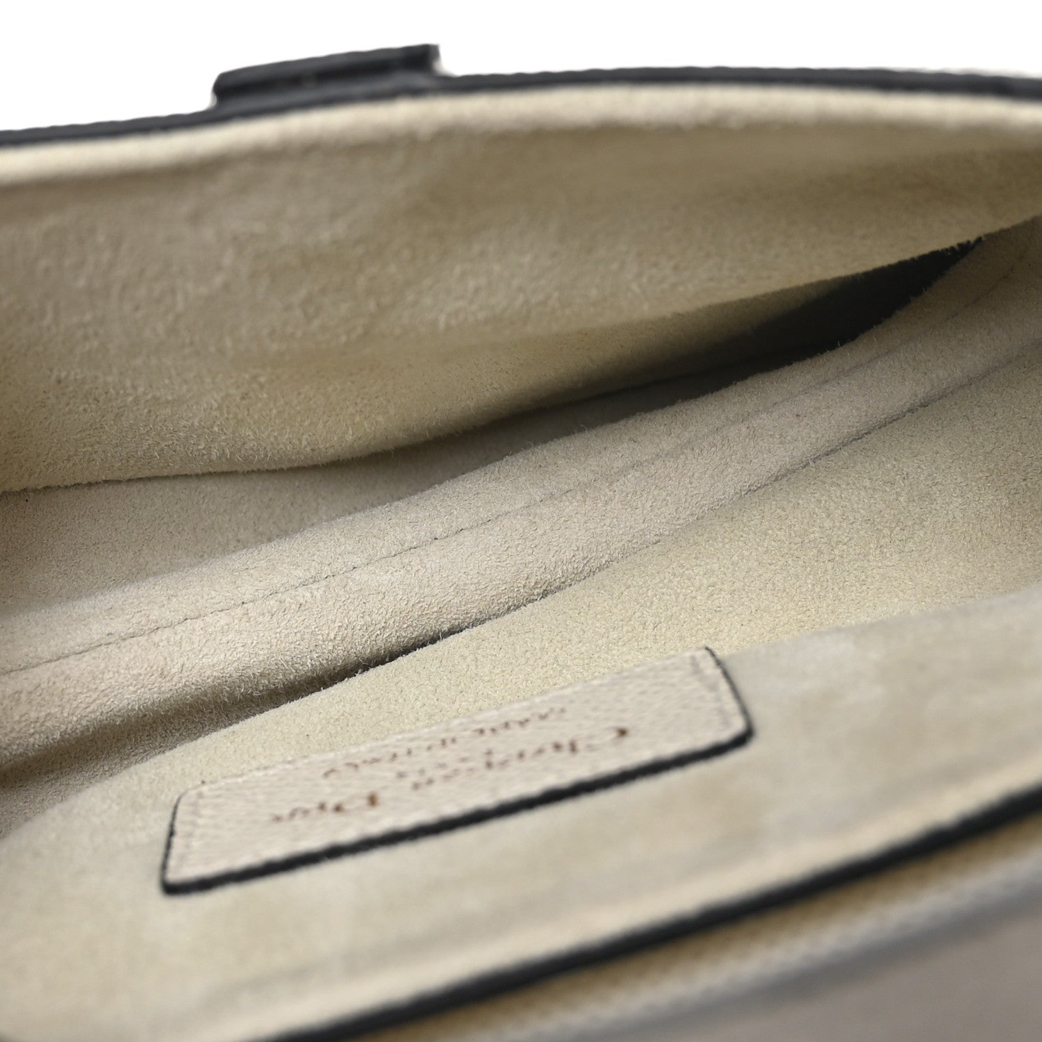 Christian Dior CHRISTIAN DIOR Grained Calfskin Mini Saddle Bag White 5 of 10
