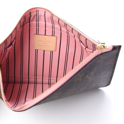 Louis Vuitton Monogram Neverfull MM GM Pochette Rose Ballerine 5 of 6