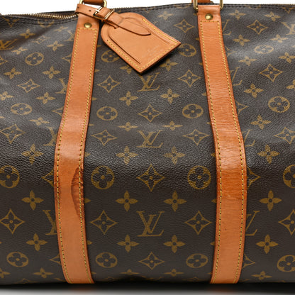 Louis Vuitton Monogram Keepall Bandouliere 55 10 of 21