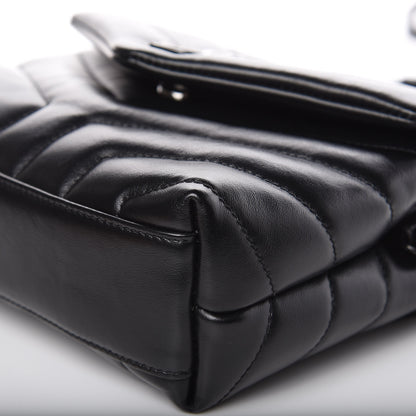 Saint Laurent Calfskin Y Quilted Monogram Toy Loulou Crossbody Bag Black 10 of 14
