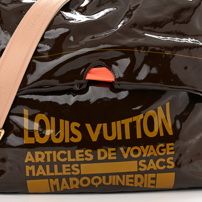 Louis Vuitton Patent Lambskin Raindrop Besace Moka 7 of 9