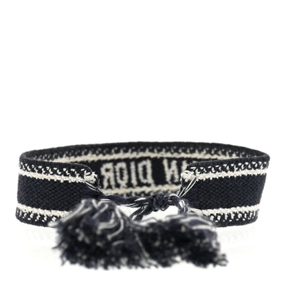Christian Dior Woven Cotton J'Adior Friendship Bracelet Navy 3 of 3