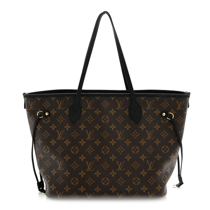 Louis Vuitton Monogram Calfskin Neo Neverfull Inside Out MM Black 1 of 19