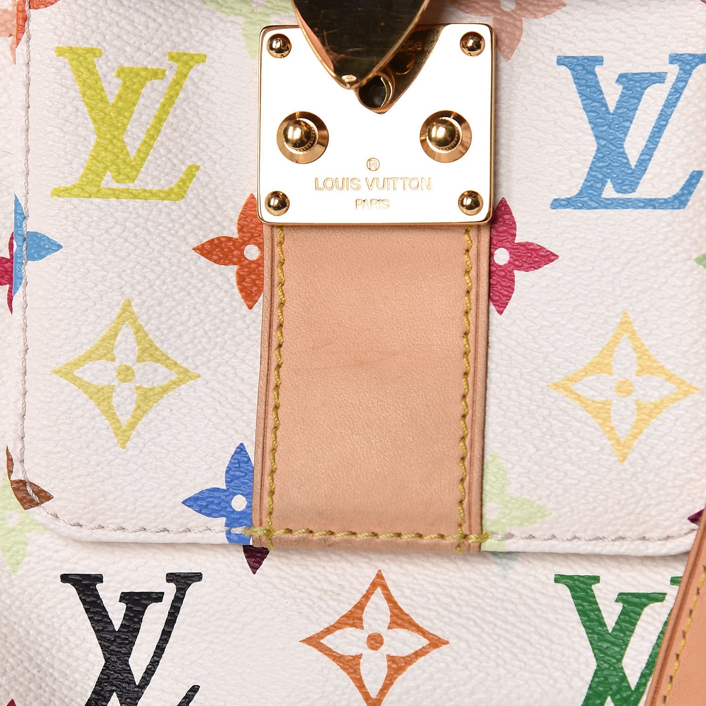 Monogram Multicolor Speedy 30 White