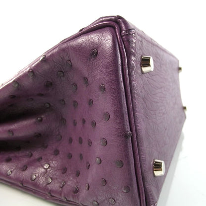 Hermes Ostrich Kelly 28 Handbag Violet 6 of 11