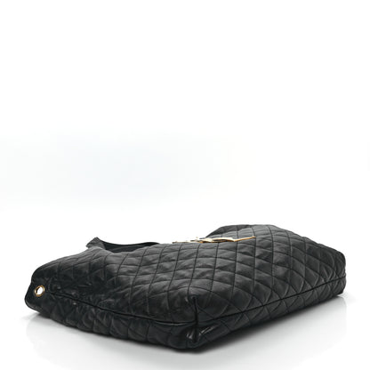 Saint Laurent Lambskin Quilted Maxi Icare Shopping Tote Black 5 of 13