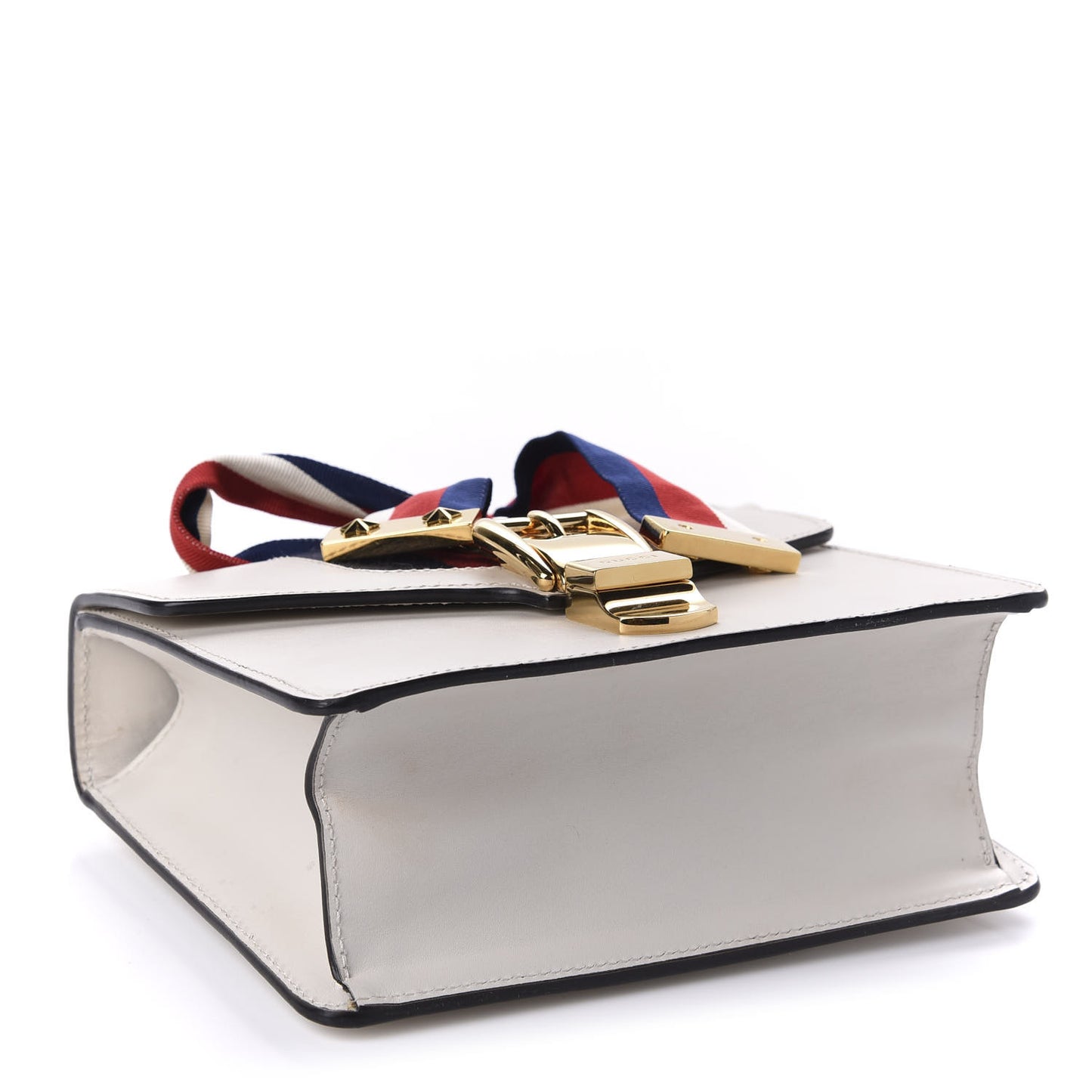 Calfskin Mini Sylvie Chain Shoulder Bag White