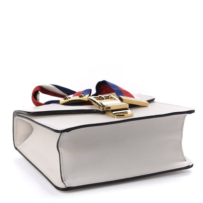 Gucci Calfskin Mini Sylvie Chain Shoulder Bag White 4 of 10