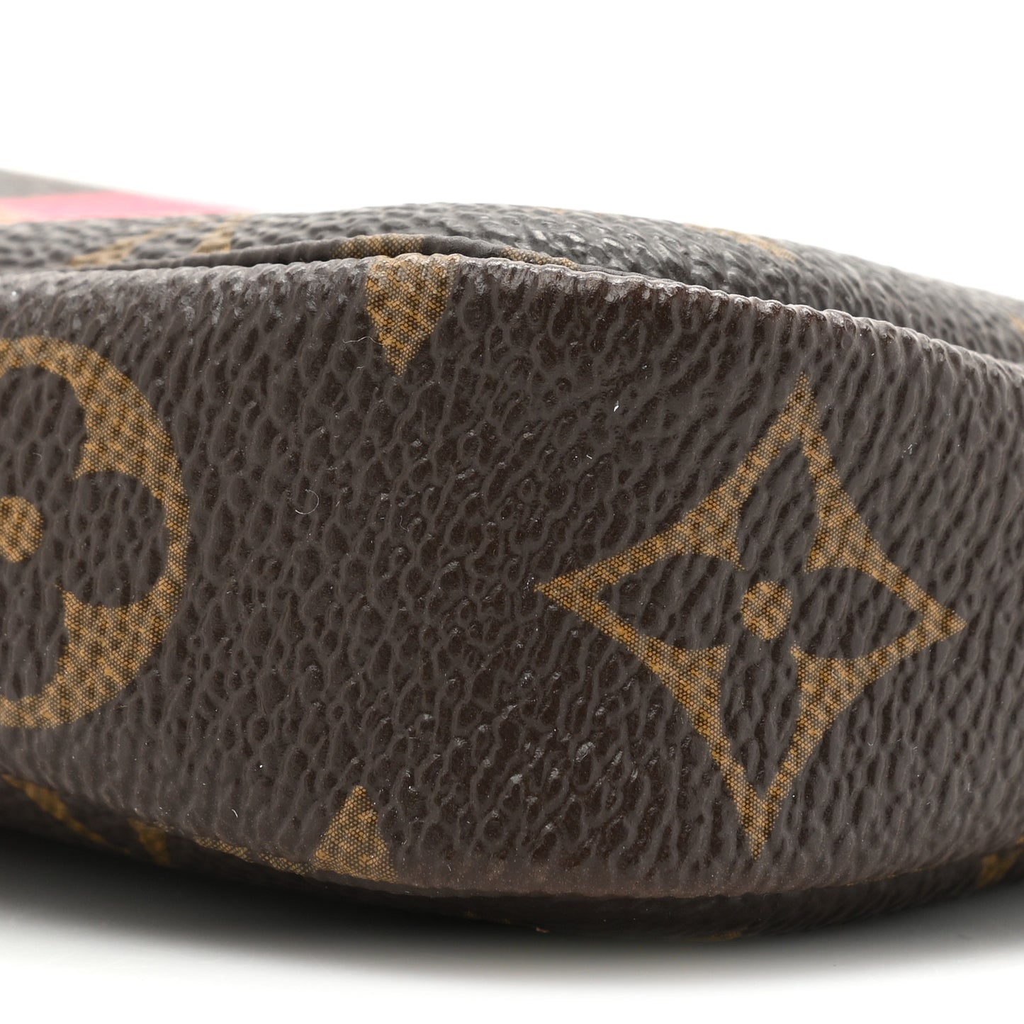Monogram My LV Heritage Mini Pochette Accessories Fuchsia Orange