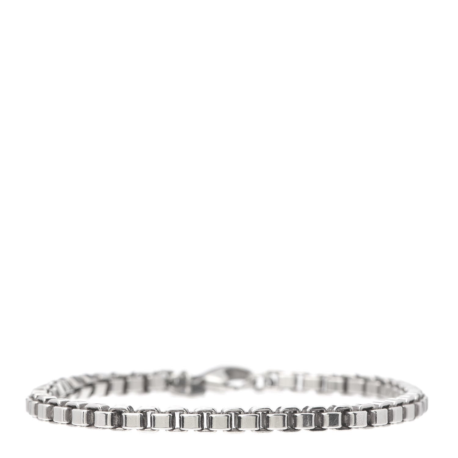Tiffany Sterling Silver 4mm Venetian Link Bracelet 1 of 6