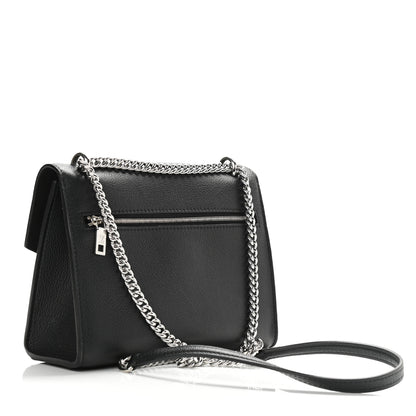 Louis Vuitton Soft Calfskin Mylockme Chain Bag BB Black 3 of 8