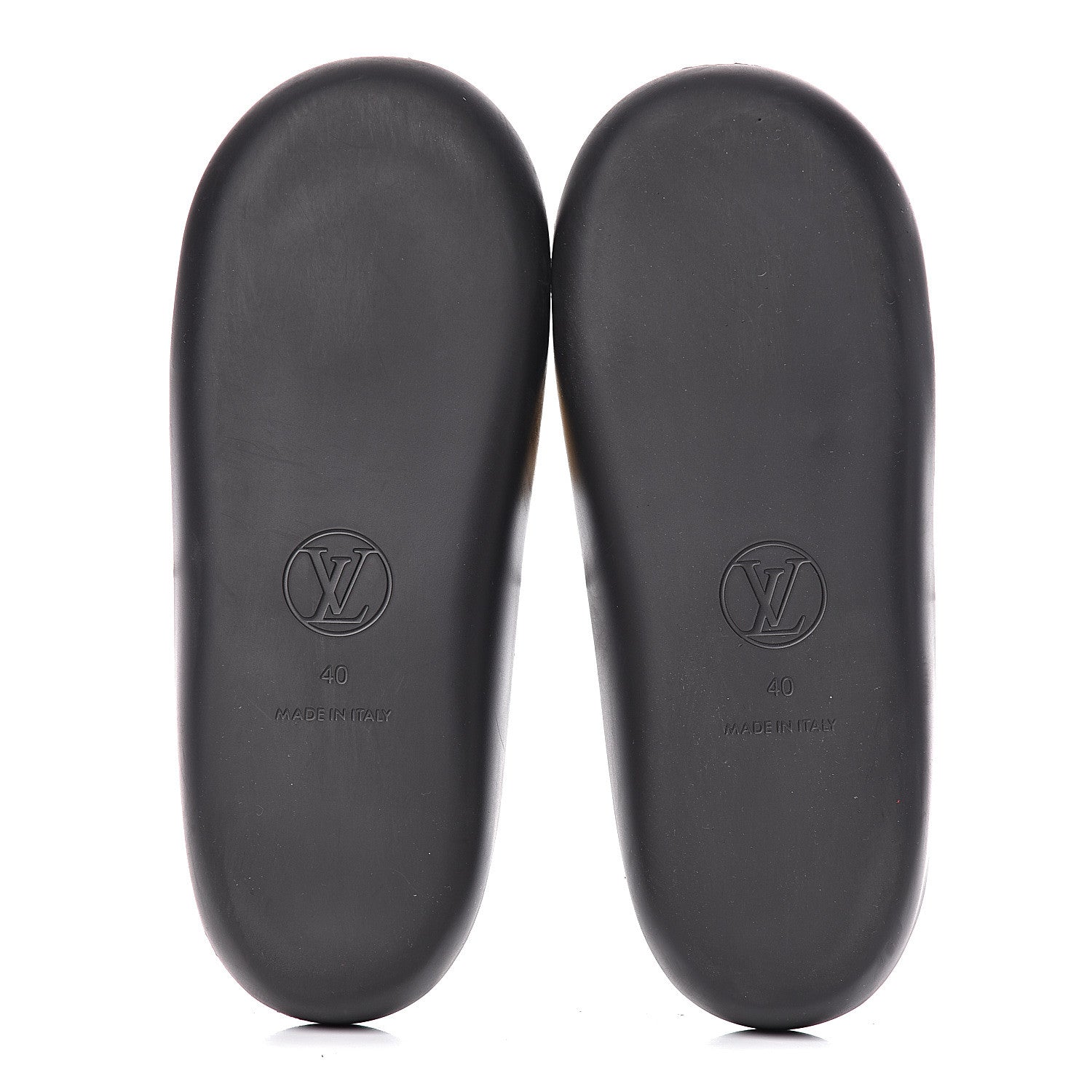 Louis Vuitton Calfskin Monogram Metallic Sunbath Slide Sandals 40 Gold 7 of 12