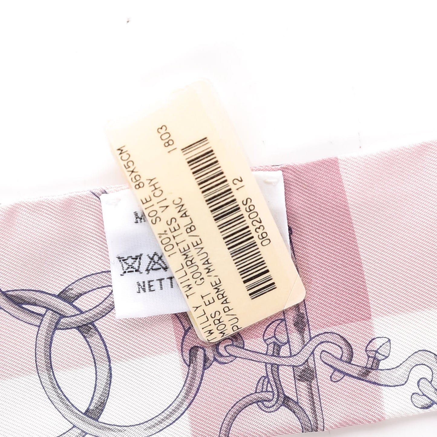Silk Mors Et Gourmettes Vichy Twilly Parme Mauve White