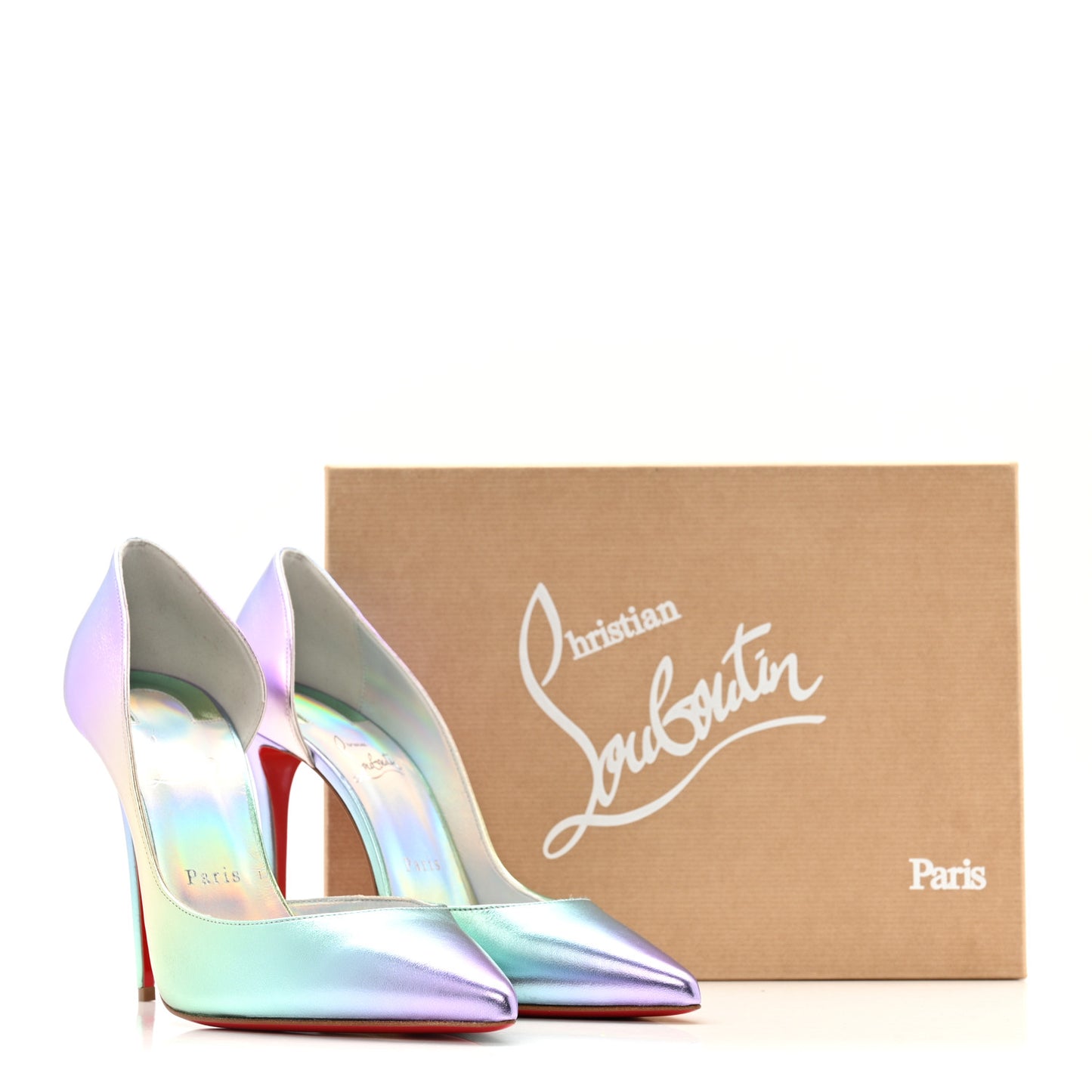 Iridescent Nappa Lam Licorne Iriza 100 Pumps 41 Multicolor