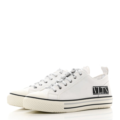 Valentino Garavani Patent Calfskin Womens Giggies Low Top Sneakers 40.5 White 3 of 9