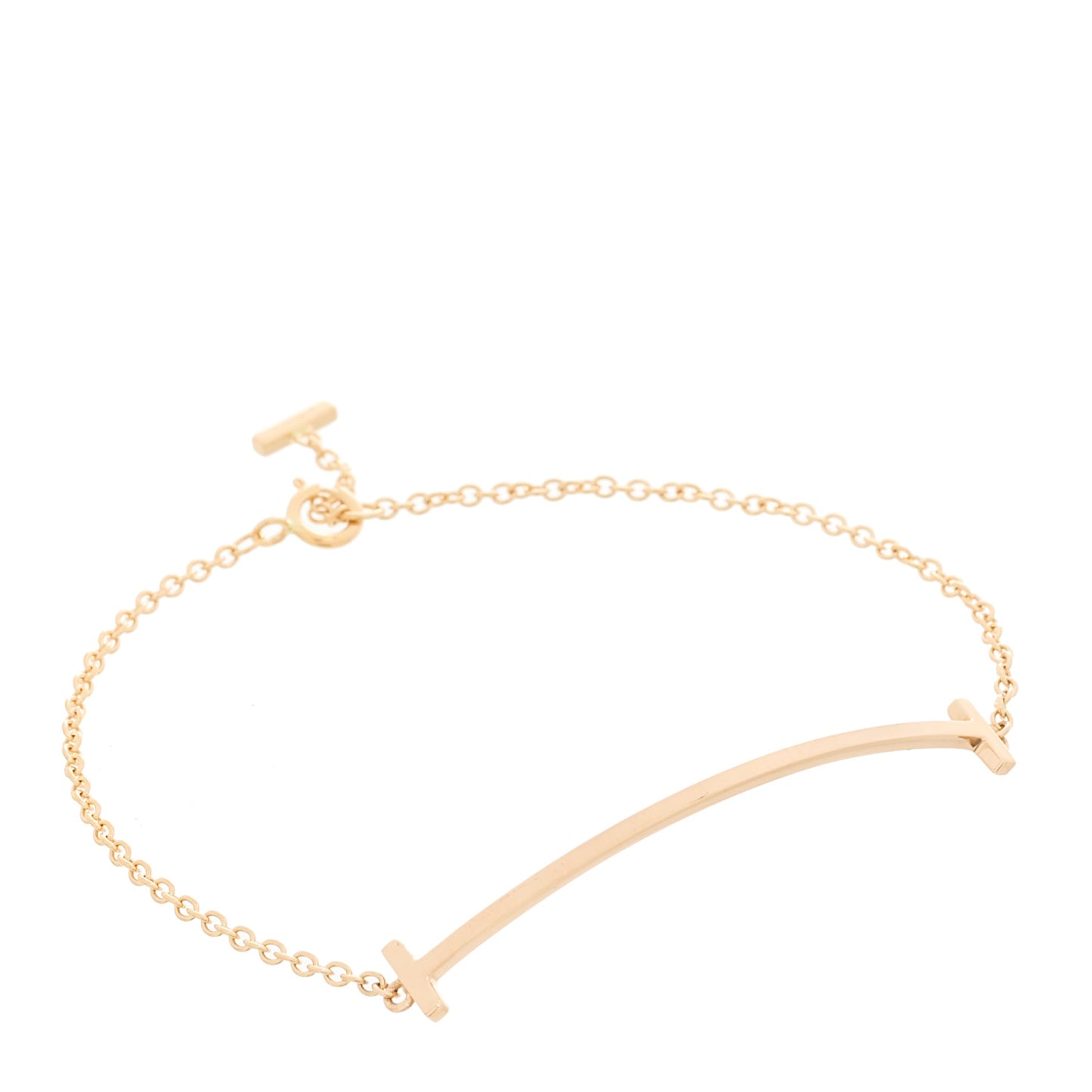 18K Rose Gold T Smile Bracelet