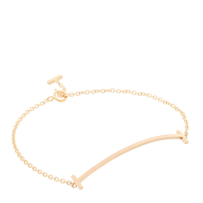 Tiffany 18K Rose Gold T Smile Bracelet 1 of 4
