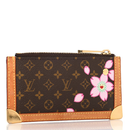 Louis Vuitton Monogram Cherry Blossom Key Pouch Brown 3 of 6