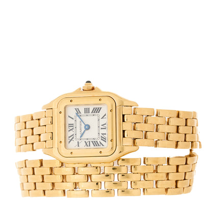 Cartier 18K Yellow Gold 22mm Panthere Double Loop Quartz Watch 2 of 4