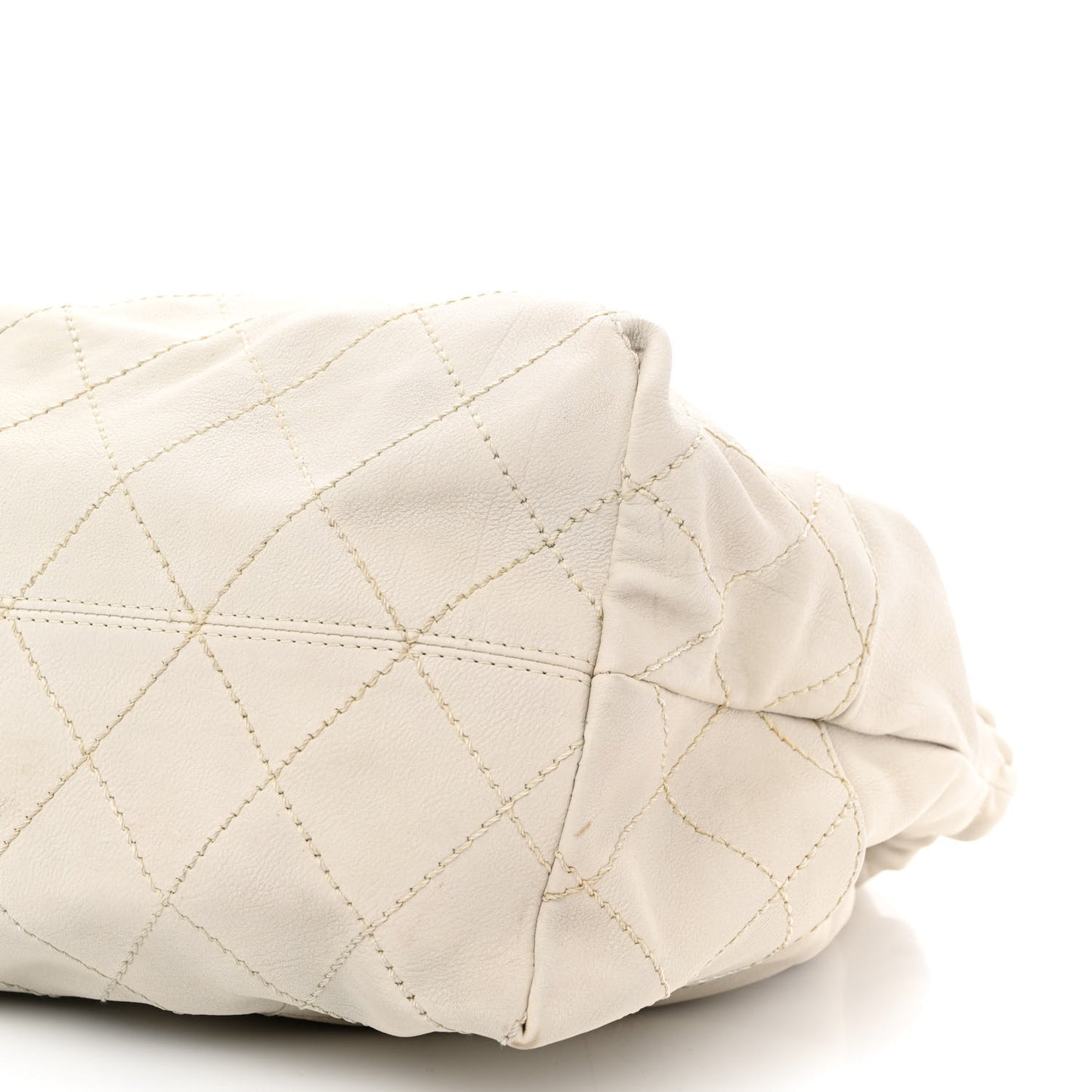 Calfskin Baby Coco Cabas White