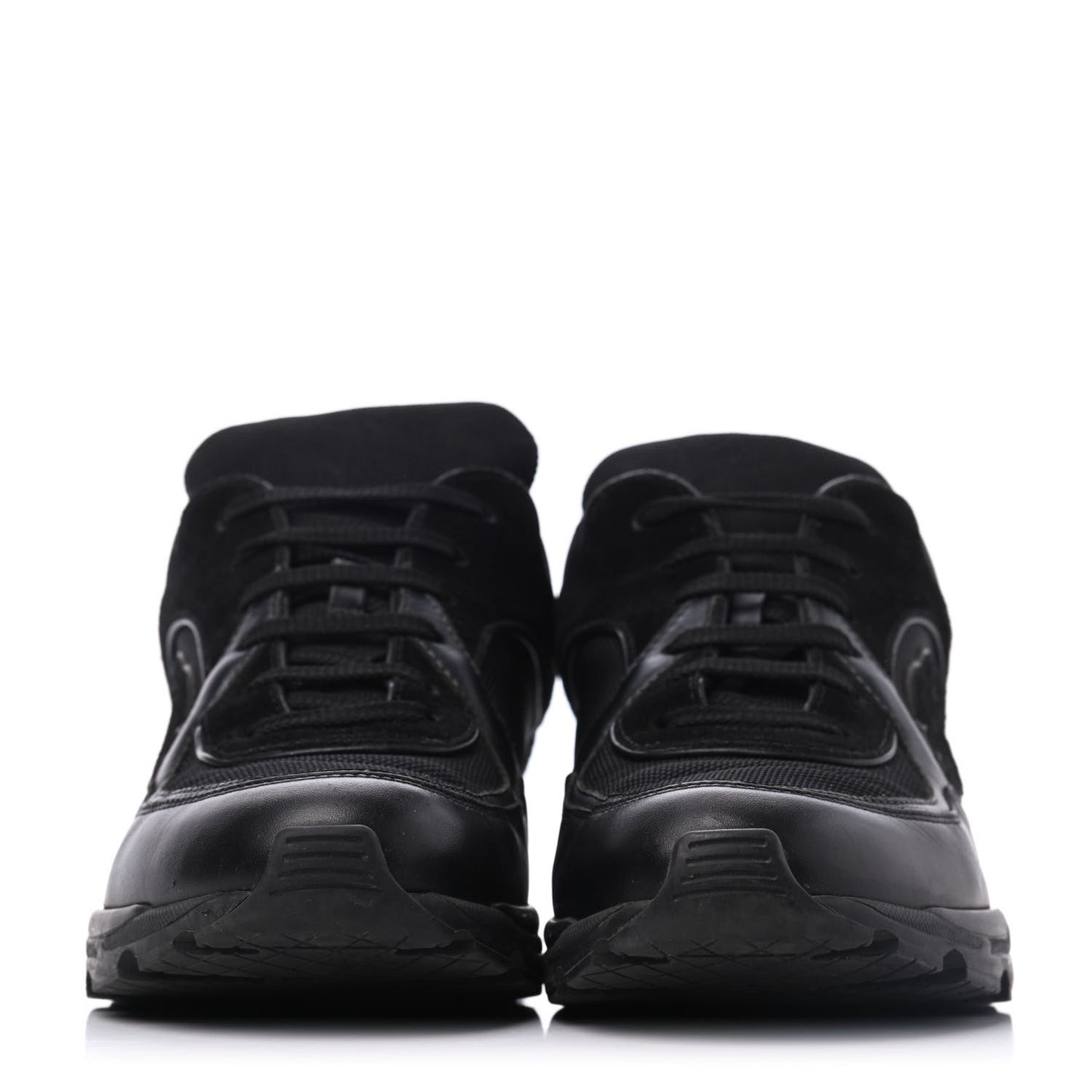 Toile Suede Calfskin CC Sneakers 39 Black