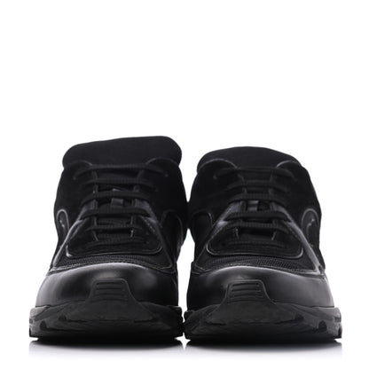 Chanel Toile Suede Calfskin CC Sneakers 39 Black 2 of 23