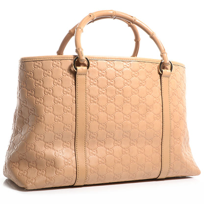 Gucci Guccissima Bamboo Joy Tote Tan 3 of 7