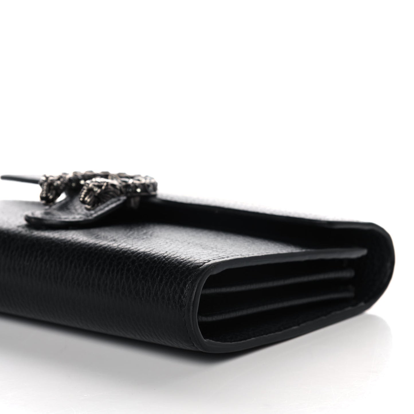 Calfskin Mini Dionysus Chain Wallet Black
