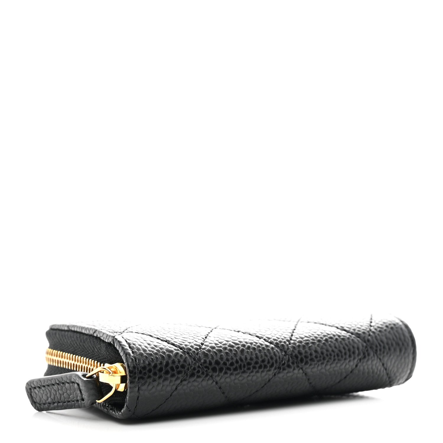 Chanel Caviar Quilted Zip Coin Purse Black 4 of 8