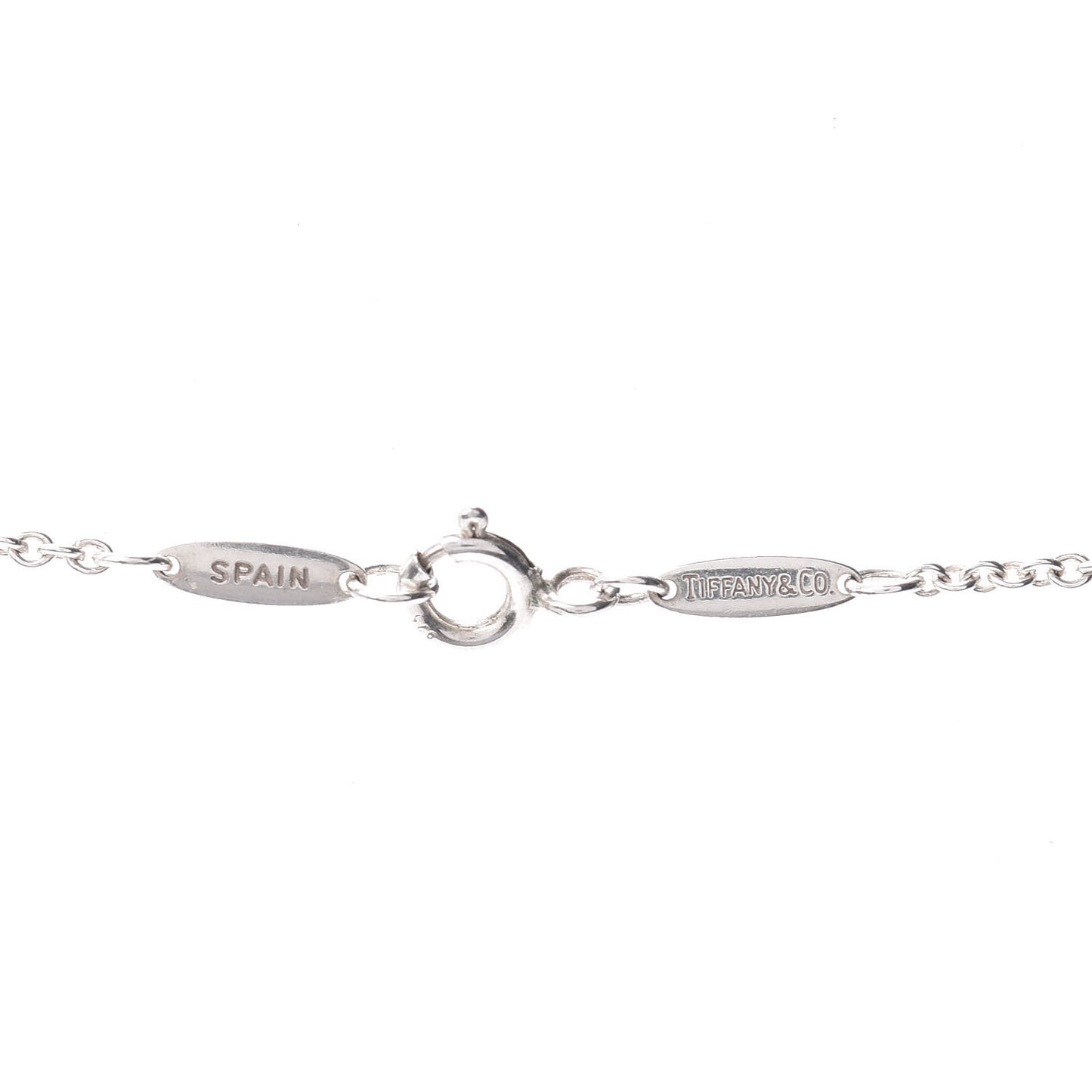 Sterling Silver 22mm Elsa Peretti Open Heart Pendant Necklace