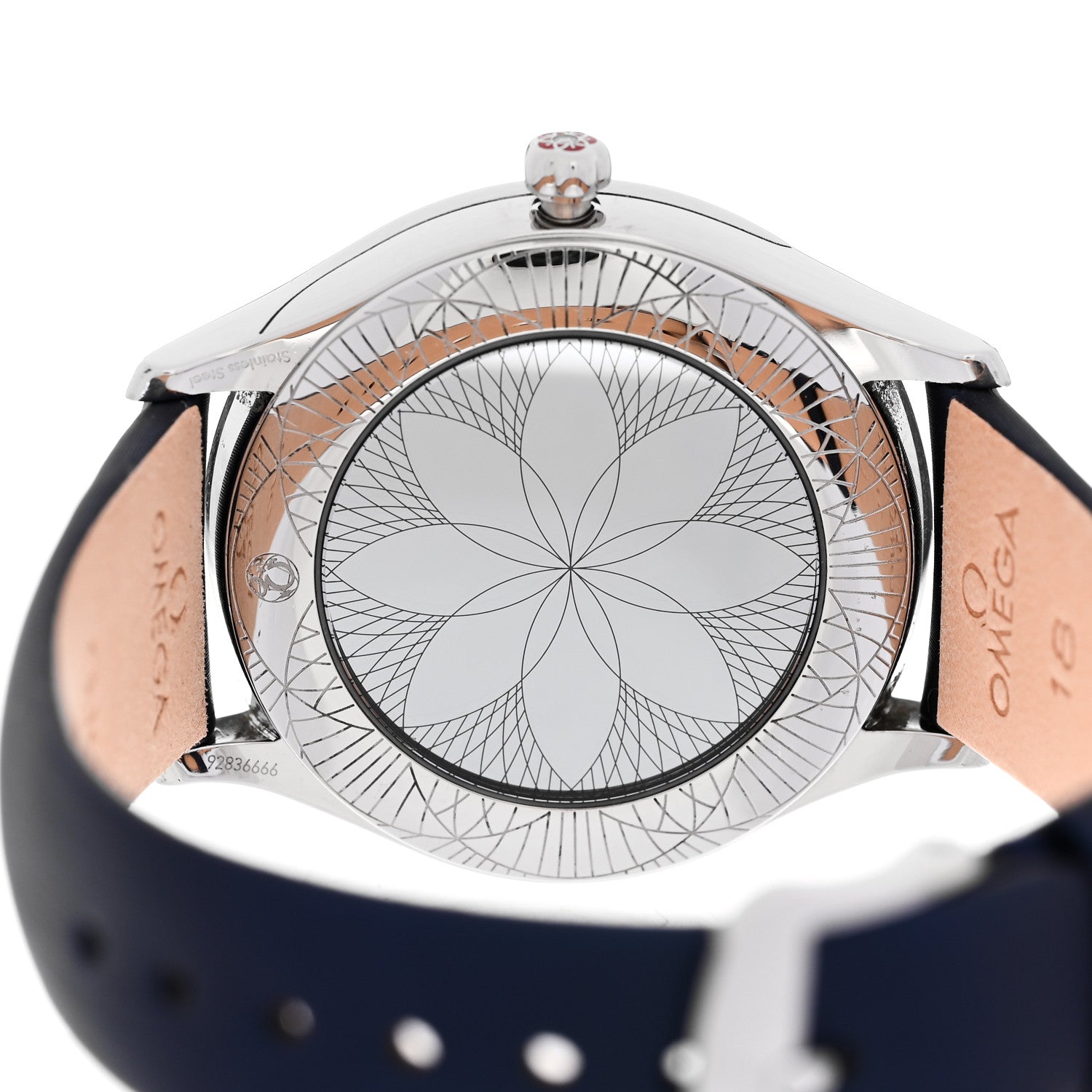 Omega Stainless Steel Satin Diamond Bezel 36mm De Ville Tresor Quartz Watch White 428.17.36.60.04.001 4 of 5