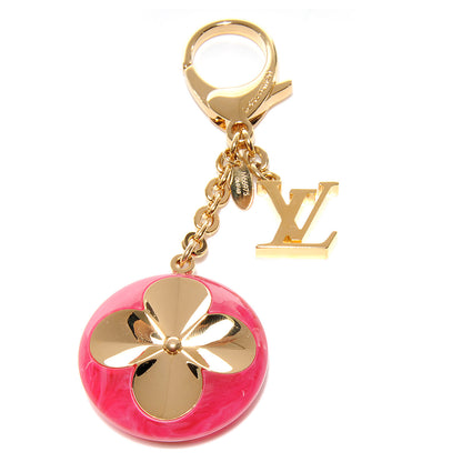 Louis Vuitton Acetate Hollow Flower Bag Charm Fuchsia 4 of 6