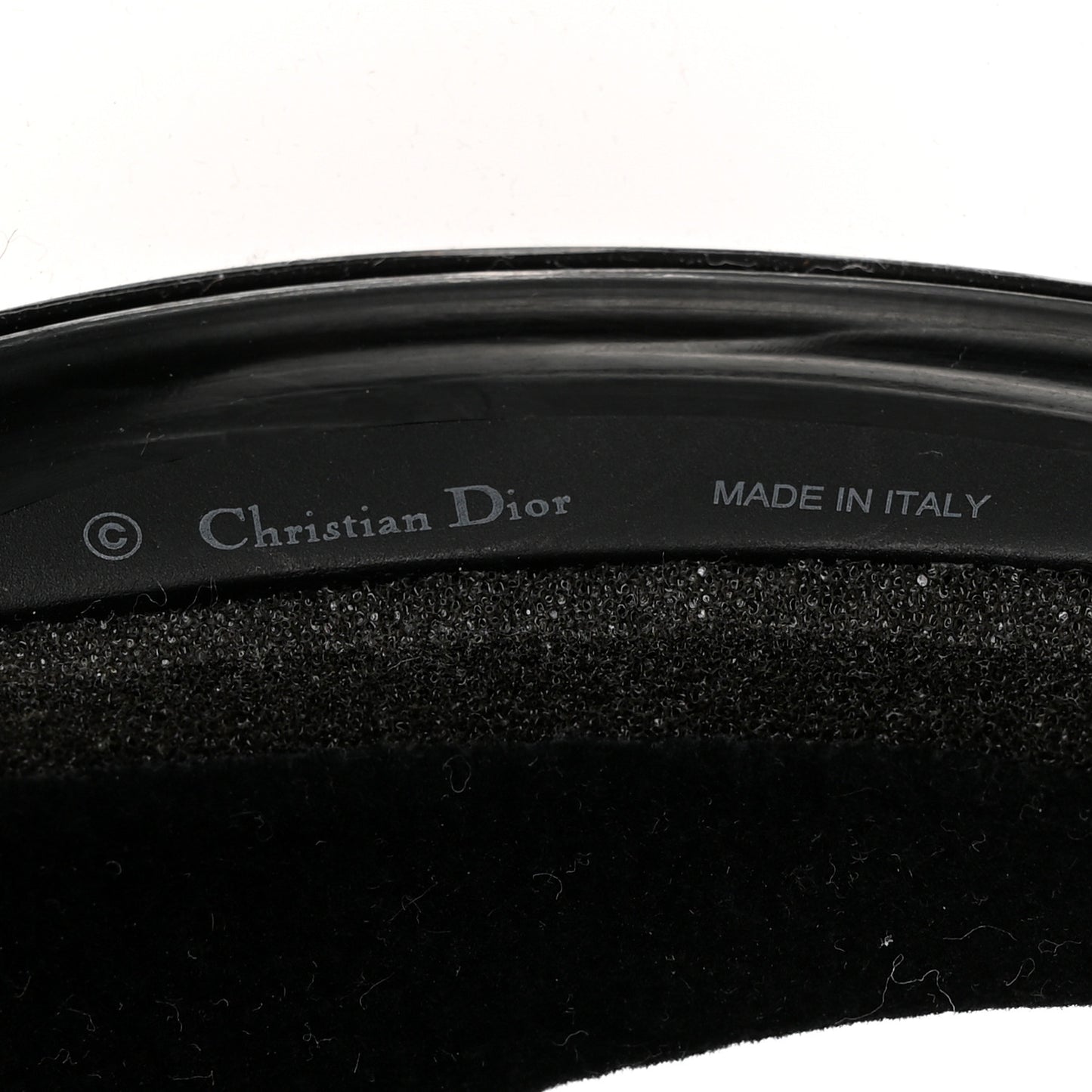 Mirrored DiorClub1 Sun Visor Black