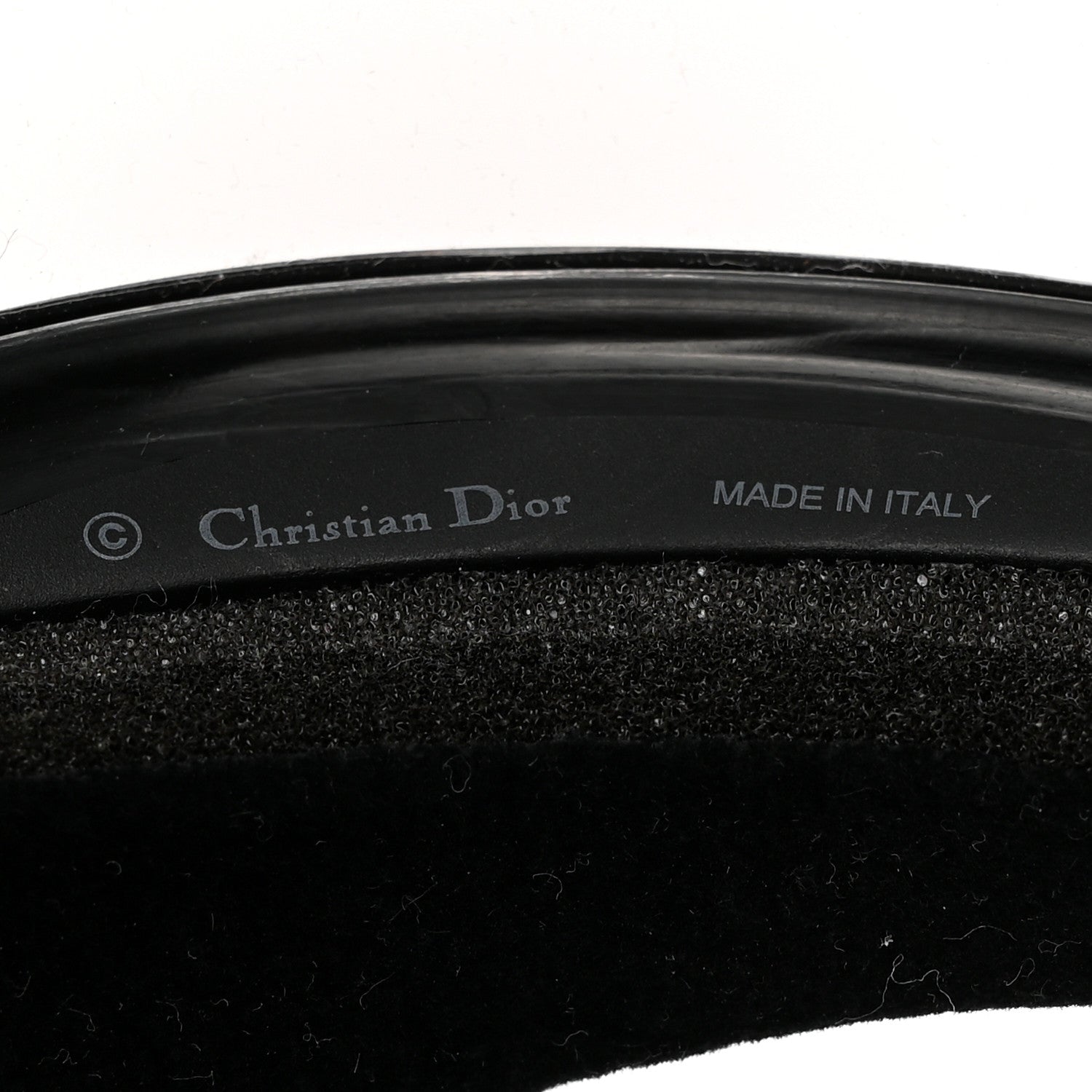 Christian Dior Mirrored DiorClub1 Sun Visor Black 8 of 10