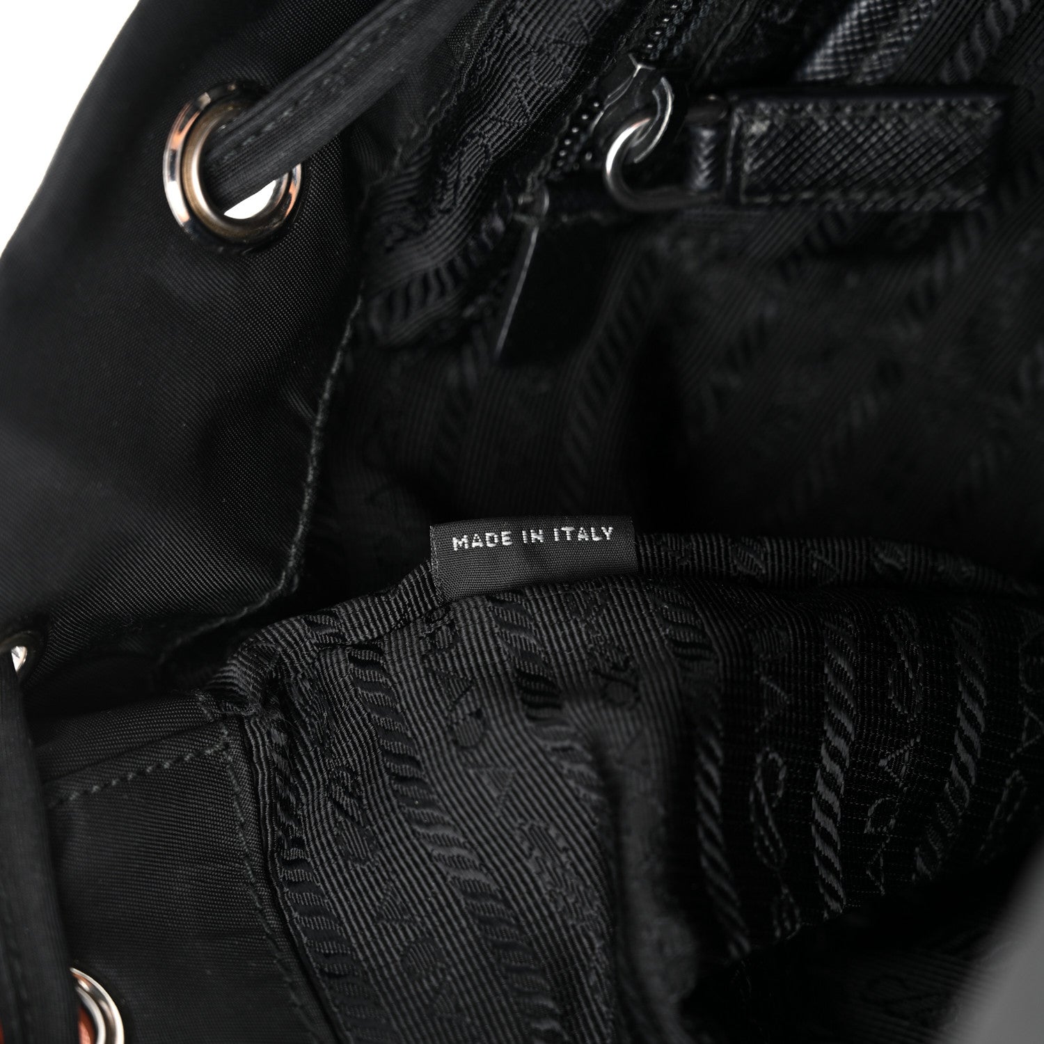 Prada Nylon Vela Medium Backpack Black 7 of 11