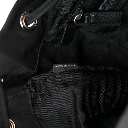 Prada Nylon Vela Medium Backpack Black 7 of 11