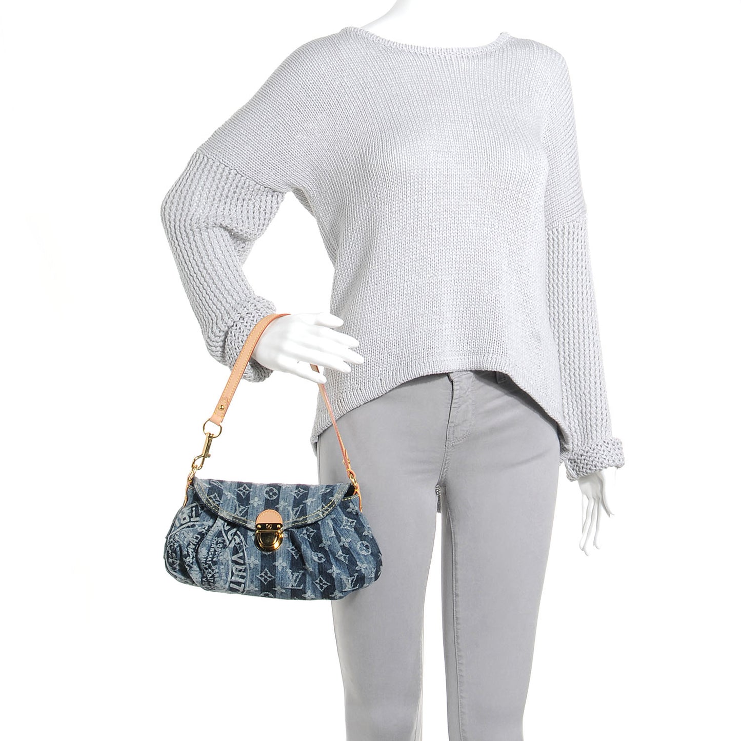 Denim Raye Mini Pleaty
