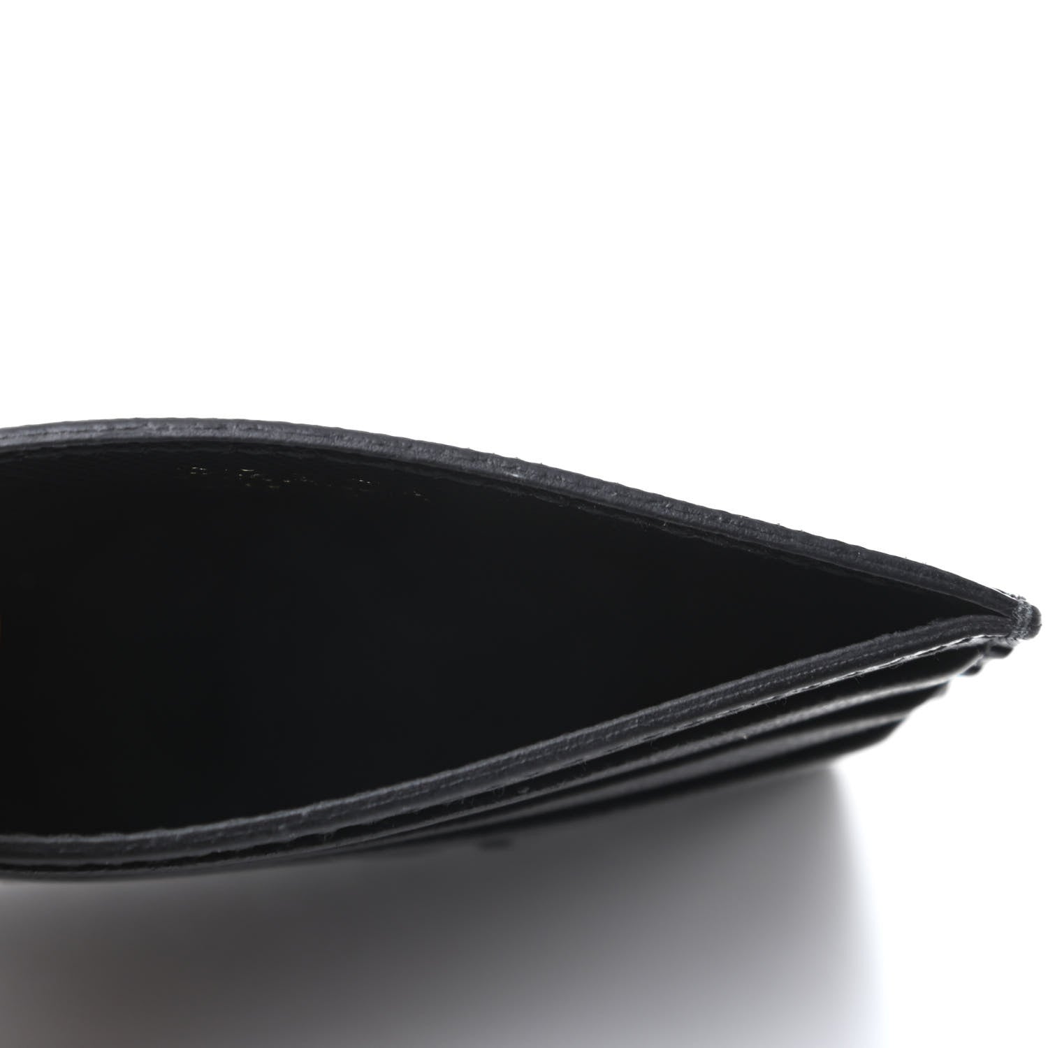 Prada Saffiano Shine Monochrome Card Holder Black 5 of 7
