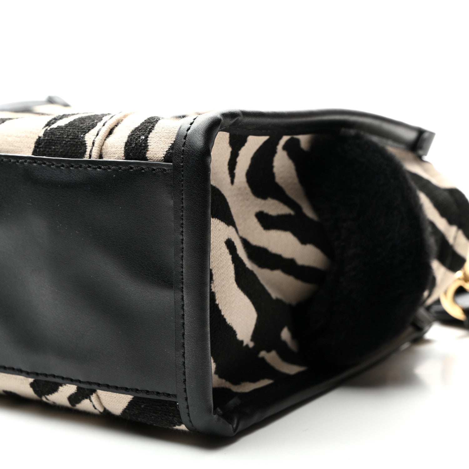 Marc Jacobs Cotton Canvas Zebra Tiger Print Mini The Traveler Tote Bag 10 of 11