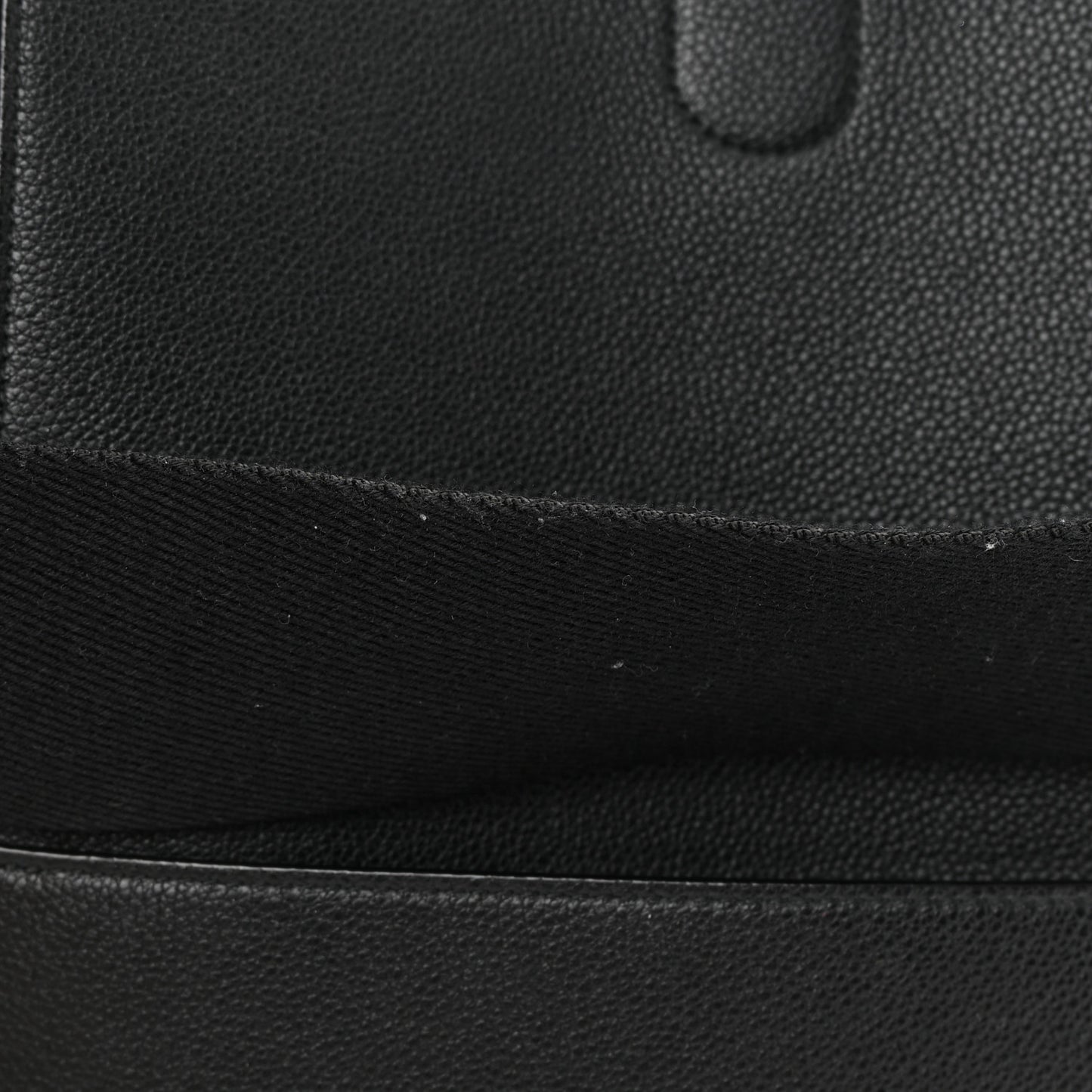 Soft Grained Calfskin Sangle Bucket Bag Black