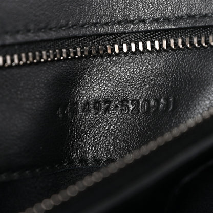 Gucci Patent Calfskin Matelasse Monochrome Small GG Marmont Shoulder Bag Black 7 of 11