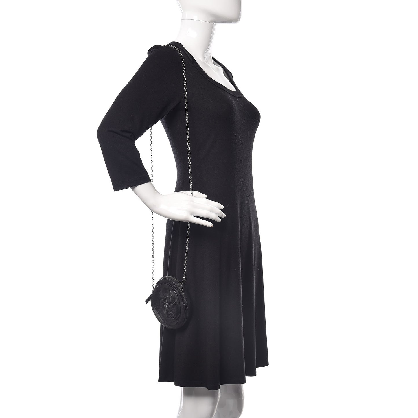 Nappa Mini Petale Crossbody Bag Black