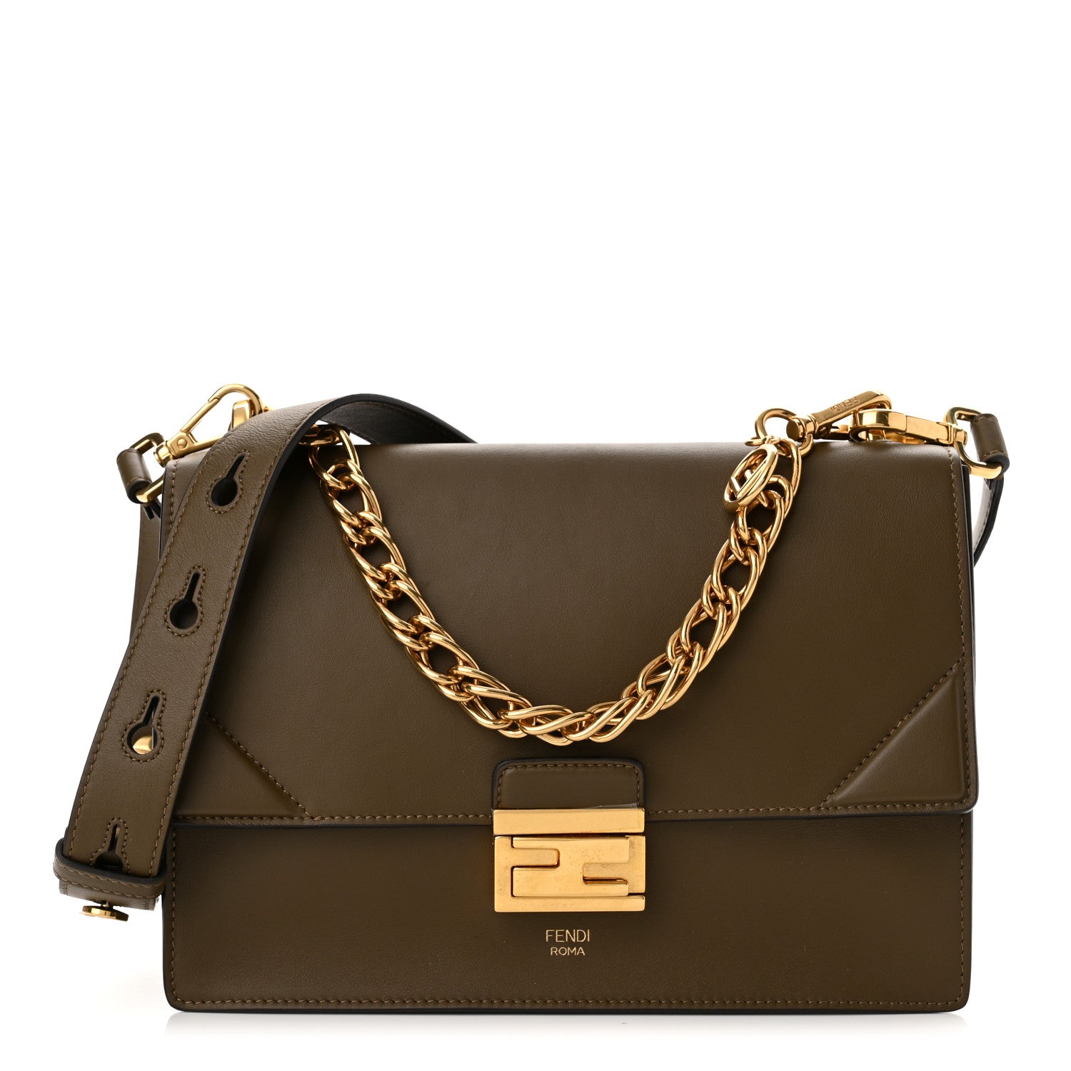 Fendi Vitello Grace Matte F is Fendi Kan U Shoulder Bag Wood 1 of 10