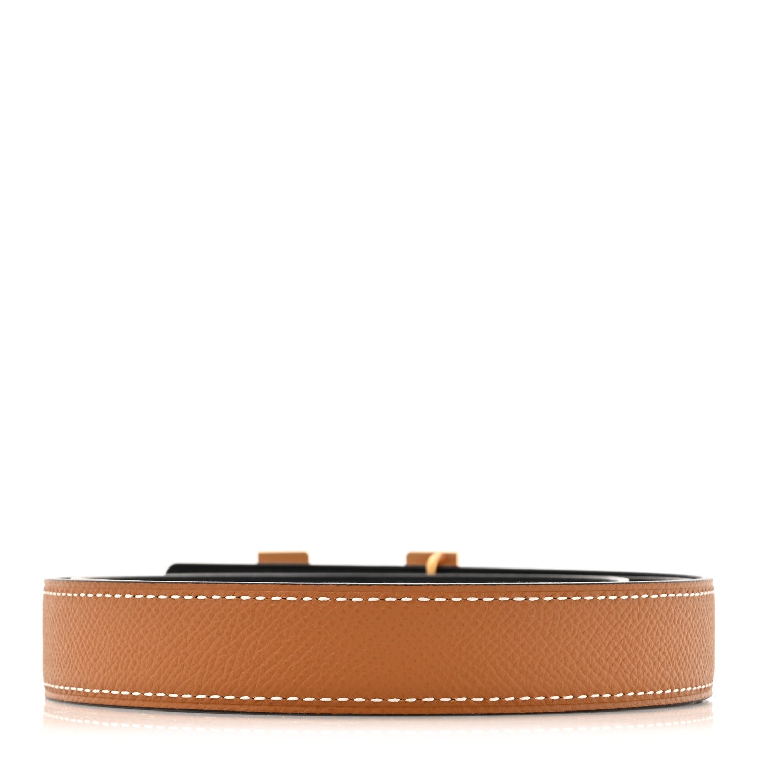 Hermes Swift Epsom 24mm Mini Constance H Belt 85 34 Black Gold 3 of 7